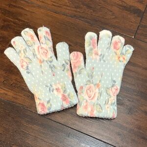 Floral Patterned kids Gloves